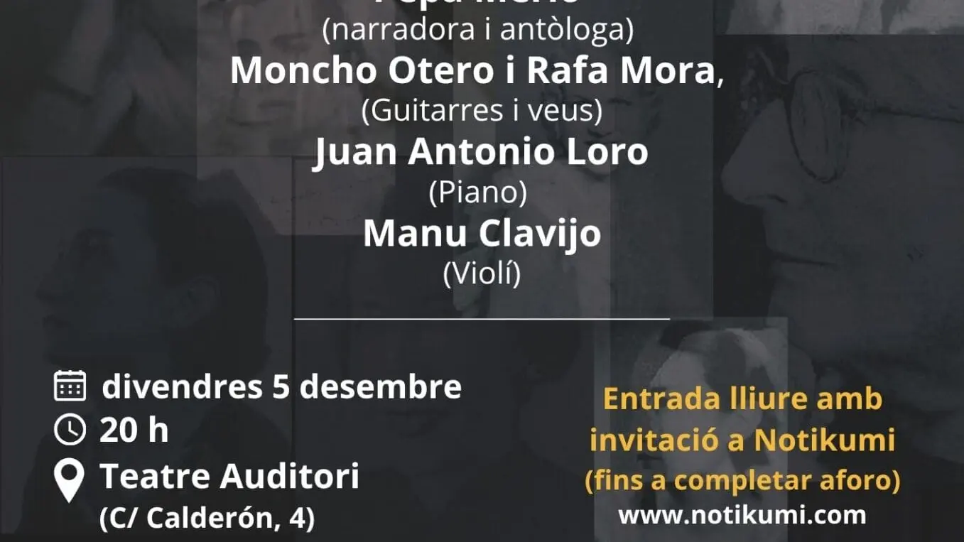 Espectáculo poético musical 'Donde me pidas iré. Mujeres poetas de la generación del 27'