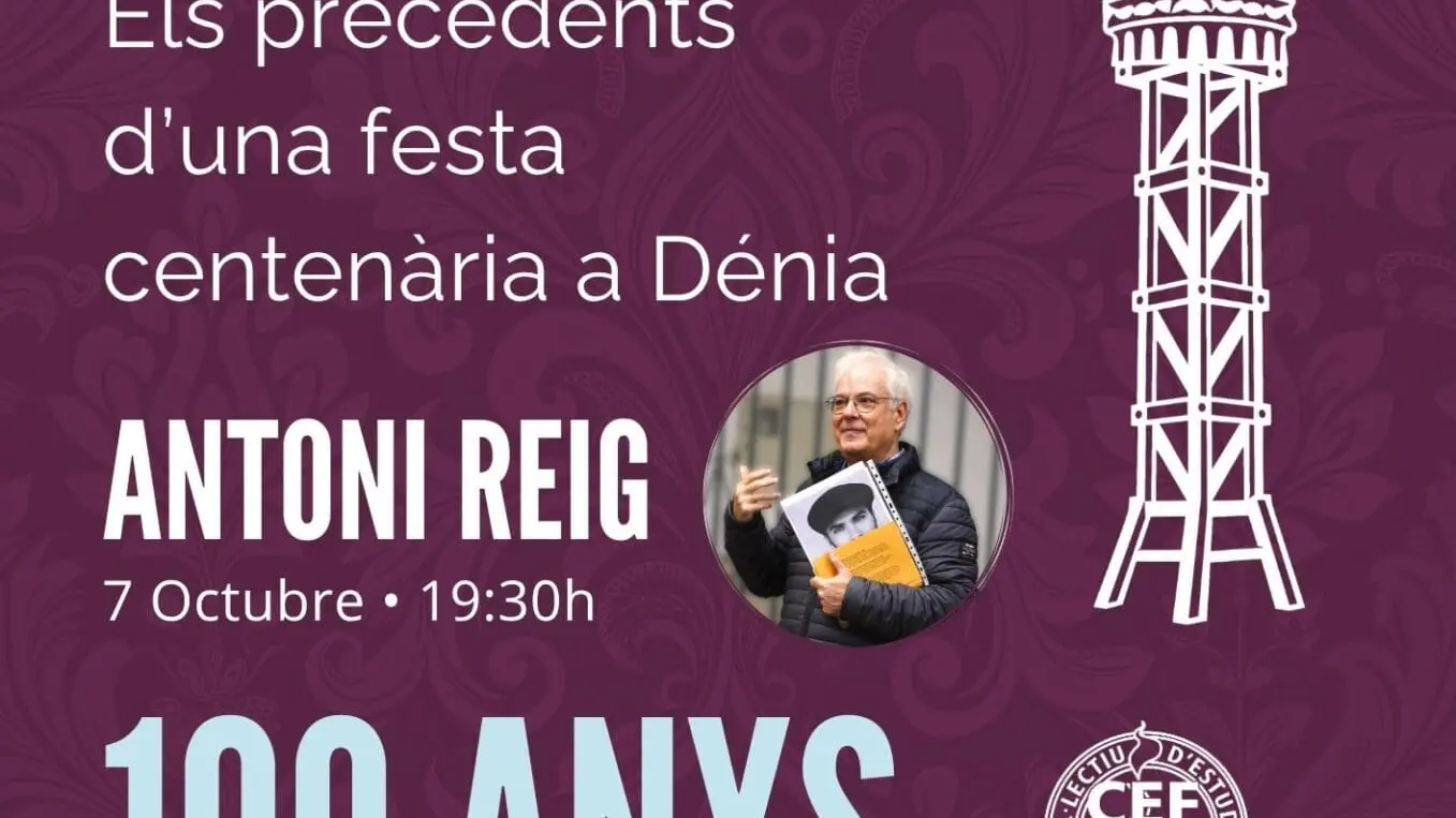 Charla con Antonio Reig para conmemorar los 100 años de las Fallas en Dénia