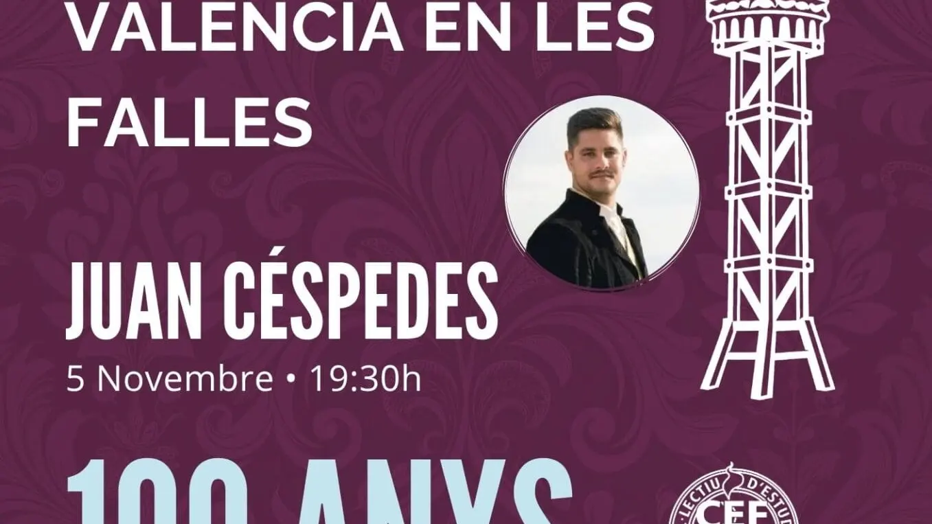 Charla con Juan Céspedes para conmemorar los 100 años de las Fallas en Dénia