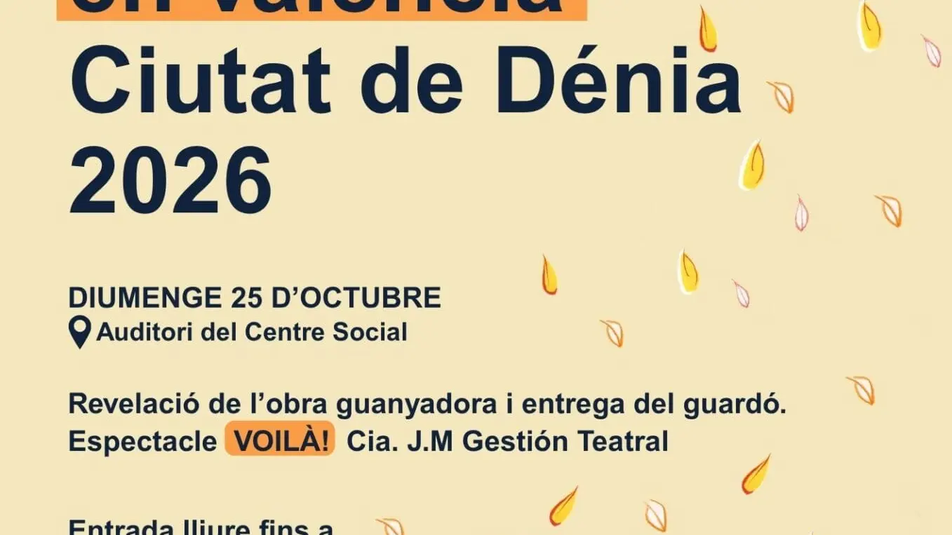 Gala de entrega del IX Premio de narrativa infantil-juvenil Ciudad de Dénia 2026