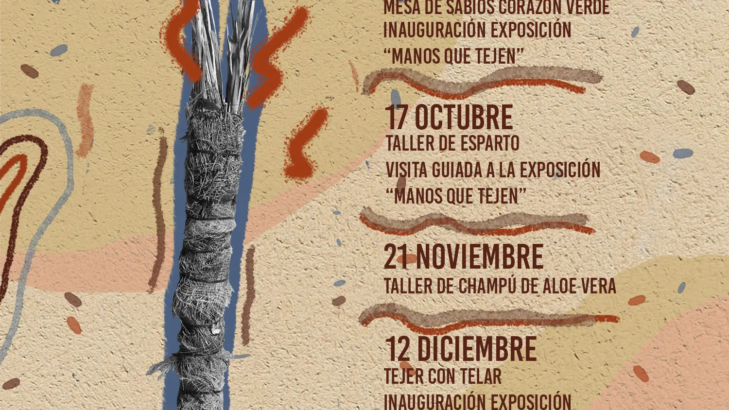 Tejer en telar e inauguración de «III Certamen de Pintura Rápida Tork-Festa del Palmerar»