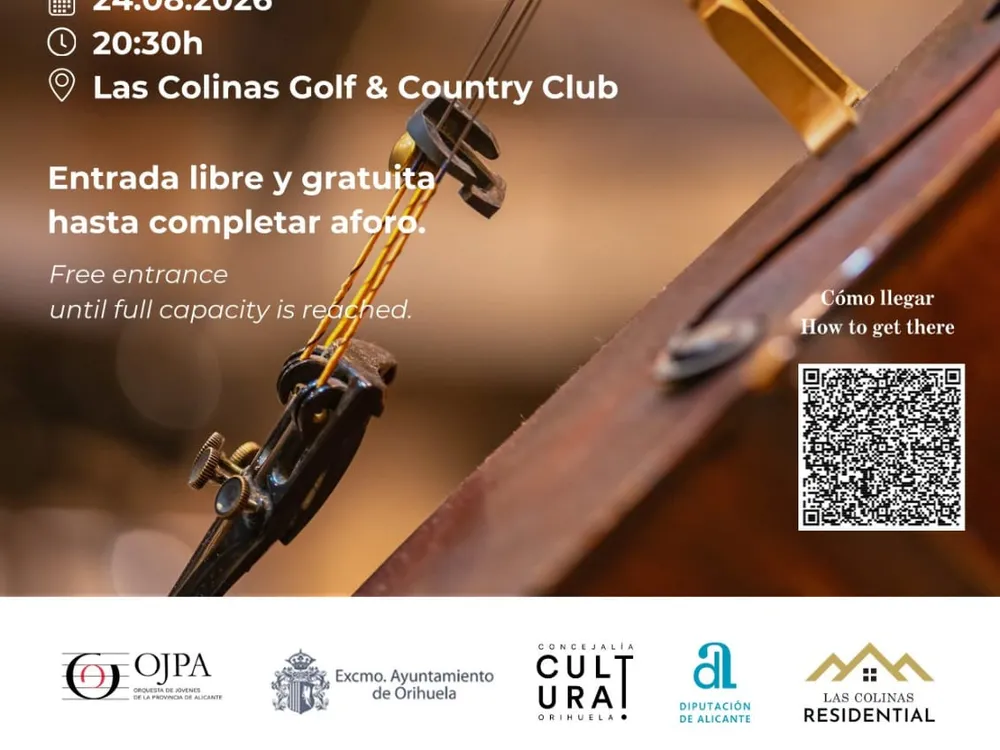Concierto sinfónico de la Orquesta de Jóvenes de la Provincia de Alicante en Las Colinas Golf & Country Club