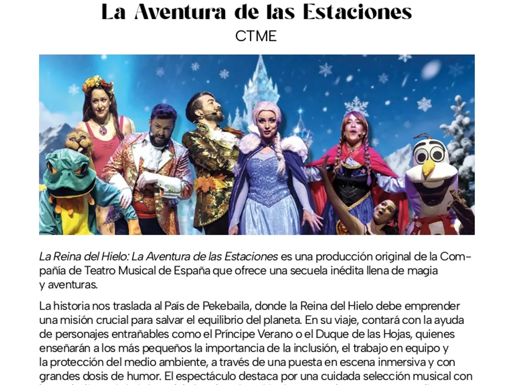 La Reina del Hielo: La Aventura de las Estaciones